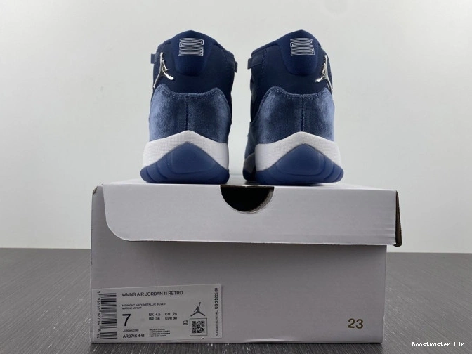 Boostmaster lin Navy Velvet AR0715-441 Midnight WMNS Jordan Air 11 0709